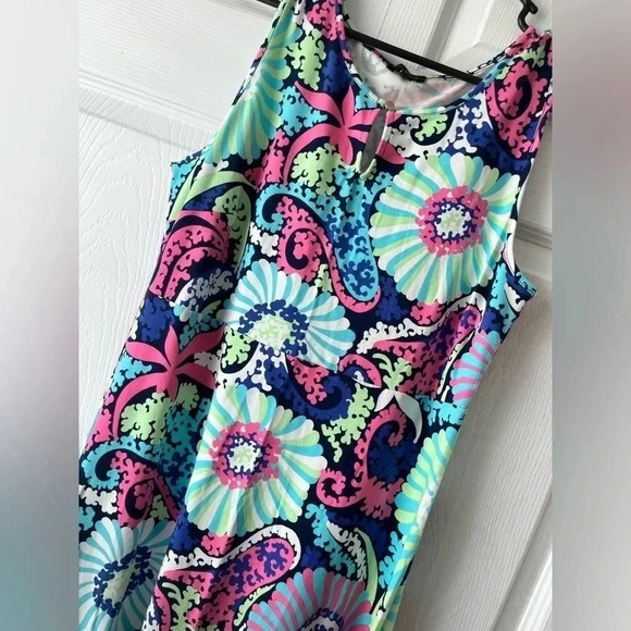 Talbots Multicolor Maxi Dress Size Small Cotton Modal Jersey - Picture 2 of 4